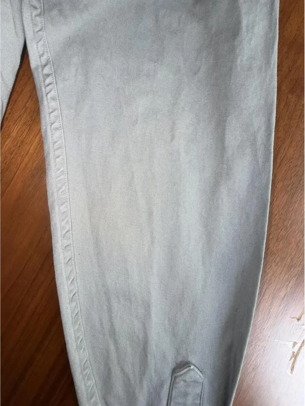 Vintage J.Crew Women's Grey Long Sleeve Button-Up Utility Shirt - Size M